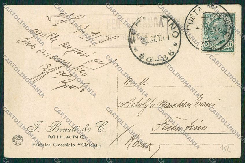 Trieste Città Palazzo della Luogotenenza cartolina ZC0750 – retro