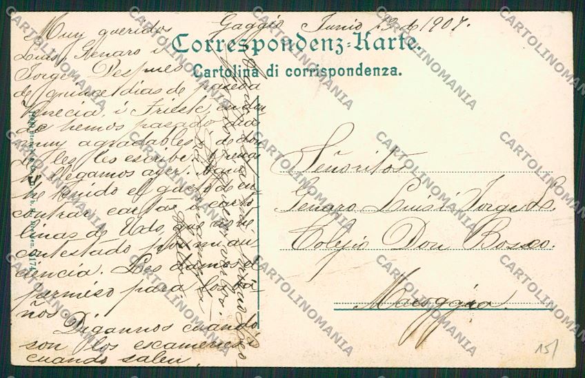 Trieste Città Lanterna Veliero cartolina ZC0758 – retro