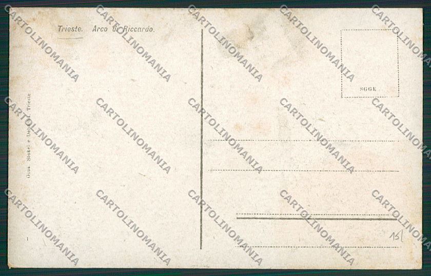 Trieste Città cartolina ZC0784 – retro