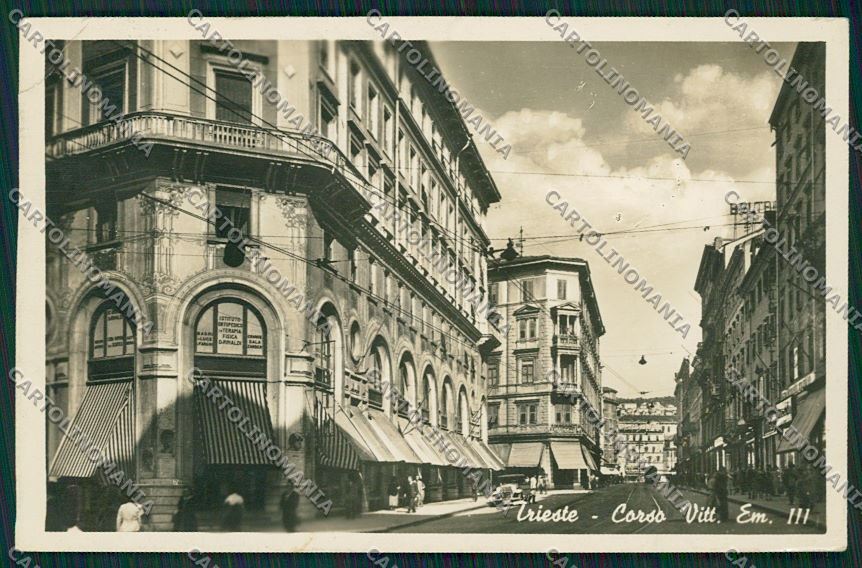 Trieste Città Alterocca Foto PIEGHINA cartolina ZC0789 – fronte