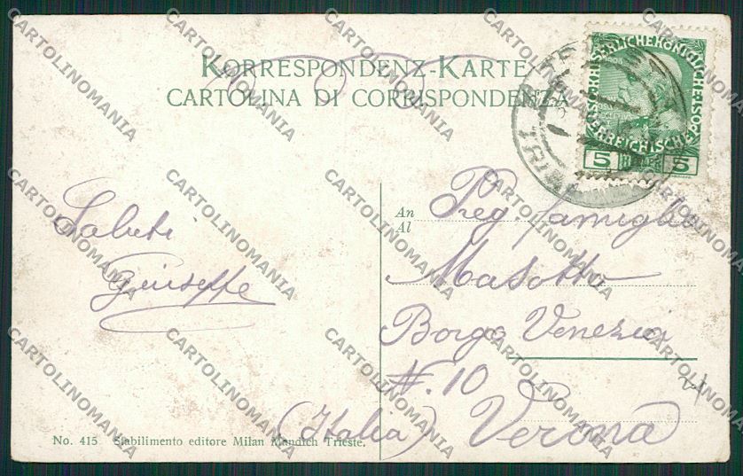 Trieste Città cartolina ZC0830 – retro