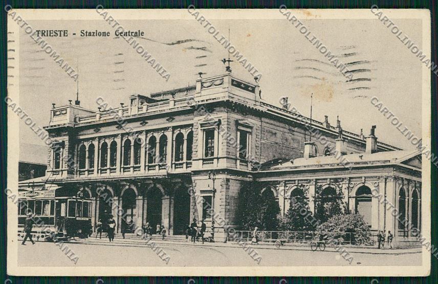 Trieste Città Stazione Centrale cartolina ZC0835 – fronte