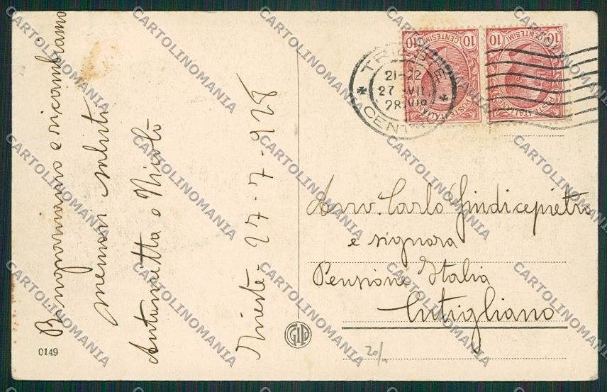 Trieste Città Stazione Centrale cartolina ZC0835 – retro