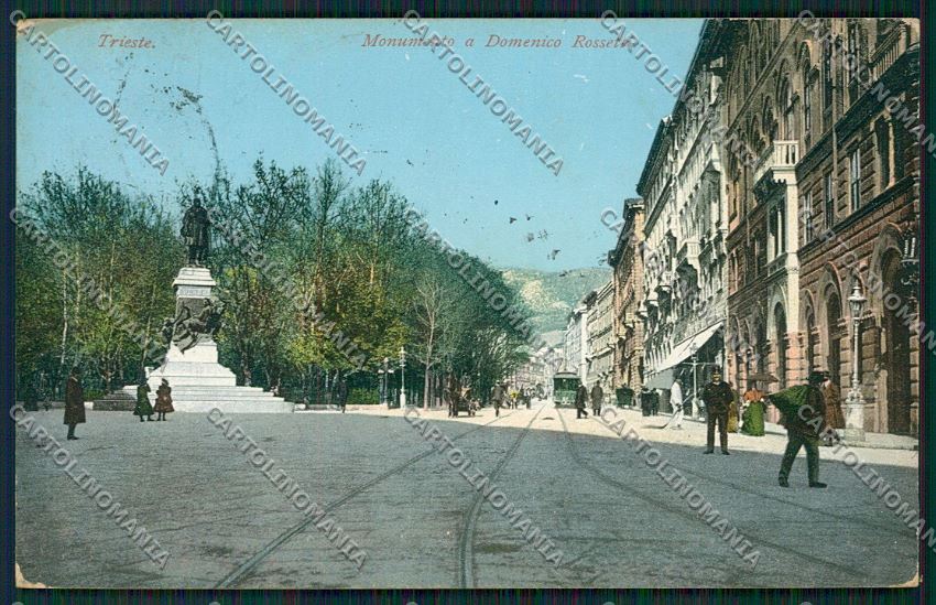 Trieste Città Monumento Domenico Rossetti cartolina ZC0849 – fronte
