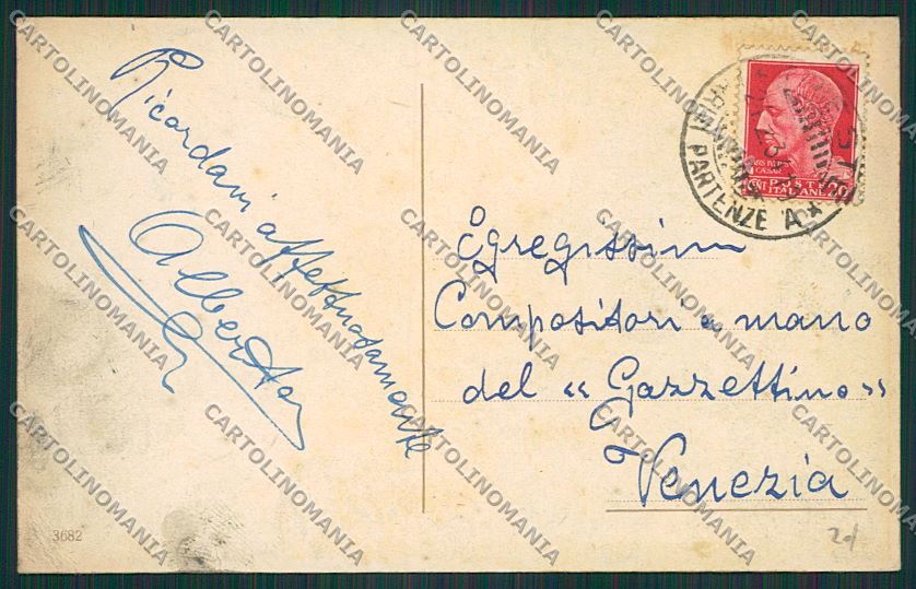 Trieste Città Monumento Domenico Rossetti Tram cartolina ZC0870 – retro
