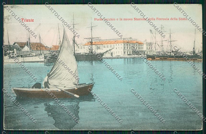 Trieste Città Stazione Ferrovia dello Stato cartolina ZC0895 – fronte