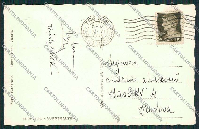 Trieste Città Foto cartolina ZC0914 – retro