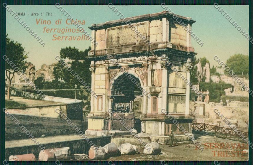 Trieste Vino China Ferruginoso Serravallo Pubblicitaria Roma cartolina ZC0940 – fronte