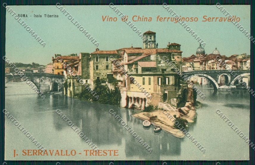 Trieste Vino China Ferruginoso Serravallo Pubblicitaria Roma cartolina ZC0942 – fronte