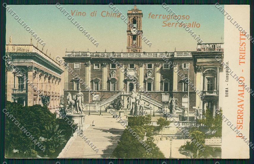 Trieste Vino China Ferruginoso Serravallo Pubblicitaria Roma cartolina ZC0946 – fronte