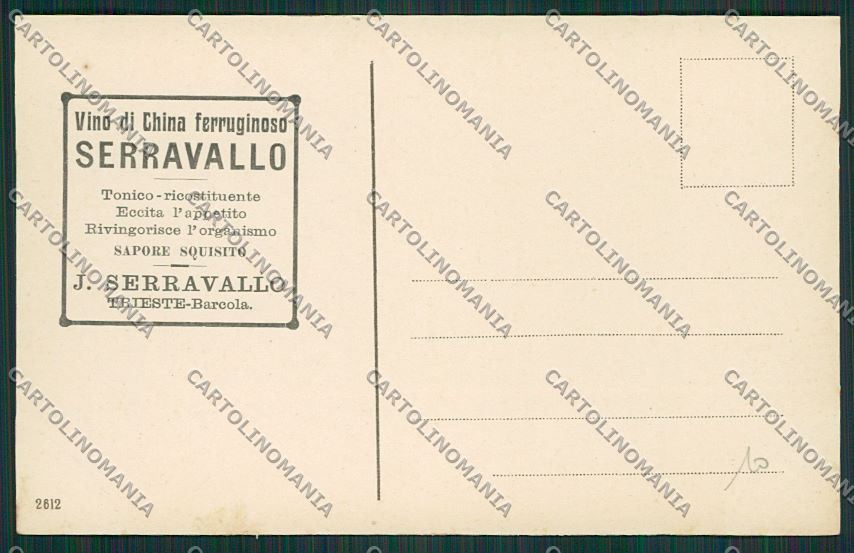 Trieste Vino China Ferruginoso Serravallo Pubblicitaria Roma cartolina ZC0946 – retro