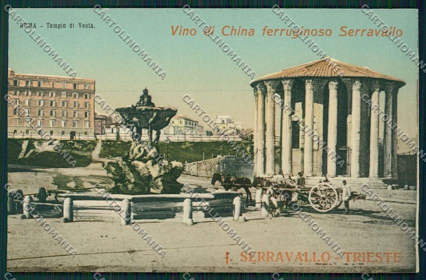 Trieste Vino China Ferruginoso Serravallo Pubblicitaria Roma cartolina ZC0949 – fronte