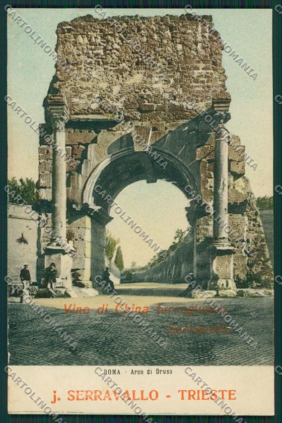 Trieste Vino China Ferruginoso Serravallo Pubblicitaria Roma cartolina ZC0950 – fronte