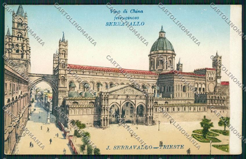 Trieste Vino China Ferruginoso Serravallo Pubblicitaria Palermo cartolina ZC0952 – fronte