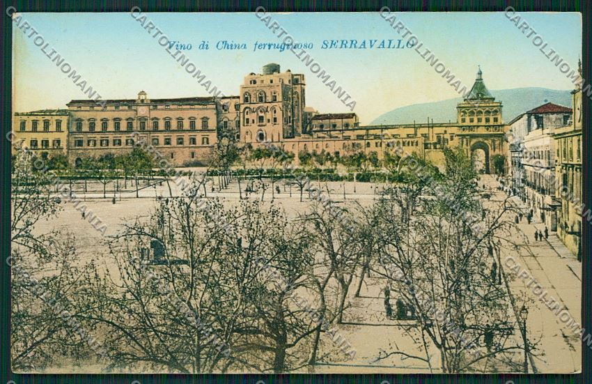 Trieste Vino China Ferruginoso Serravallo Pubblicitaria Palermo cartolina ZC0958 – fronte