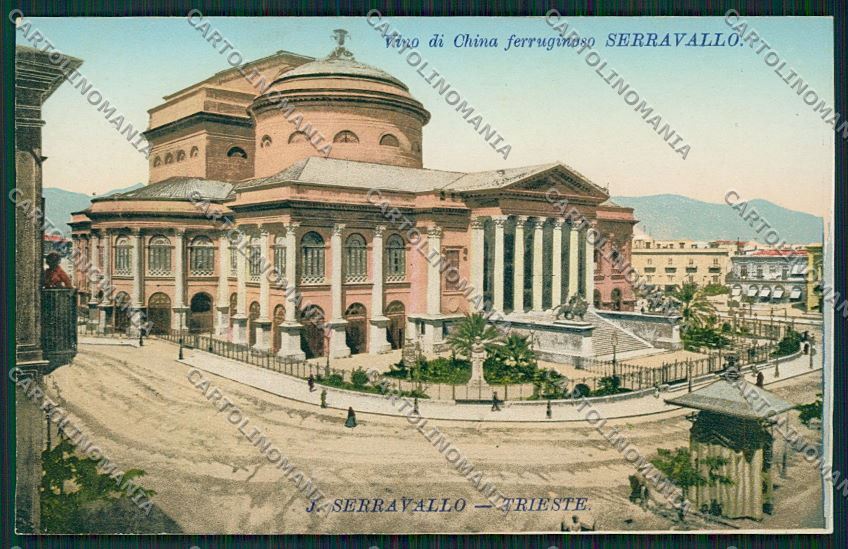 Trieste Vino China Ferruginoso Serravallo Pubblicitaria Palermo cartolina ZC0963 – fronte