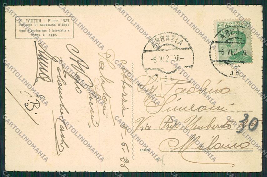 Croazia Abbazia cartolina ZC0981 – retro
