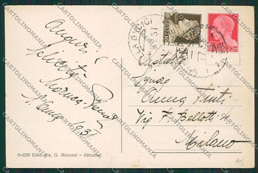 Croazia Abbazia cartolina ZC0983 – retro