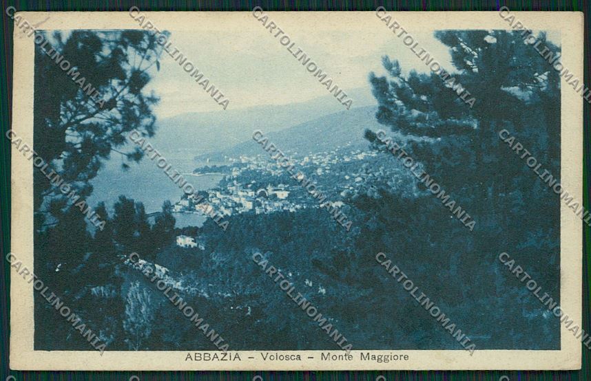 Croazia Abbazia PIEGA cartolina ZC0985 – fronte