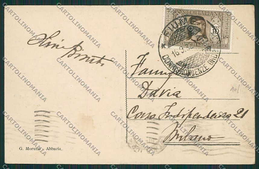 Croazia Abbazia cartolina ZC0988 – retro