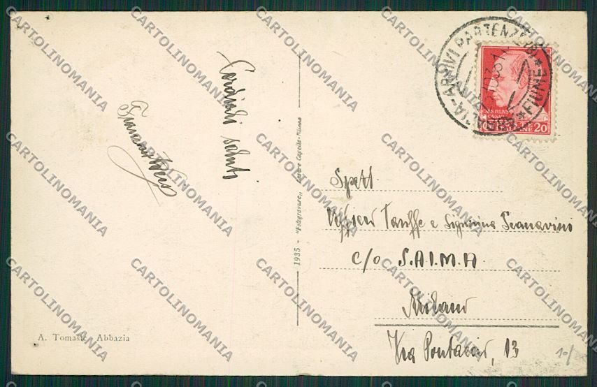 Croazia Abbazia cartolina ZC1012 – retro