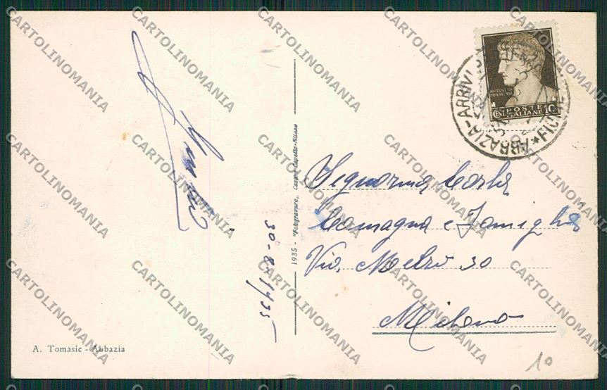 Croazia Abbazia cartolina ZC1021 – retro