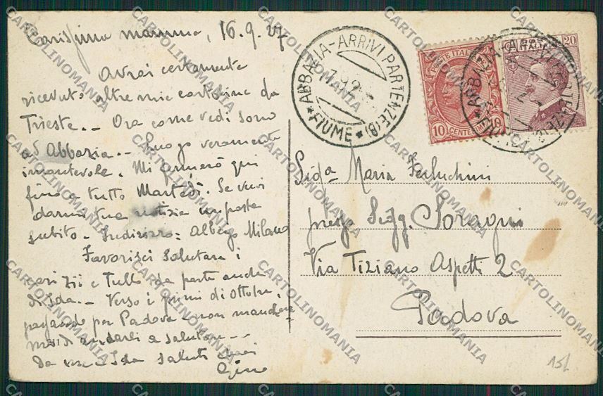 Croazia Abbazia cartolina ZC1064 – retro
