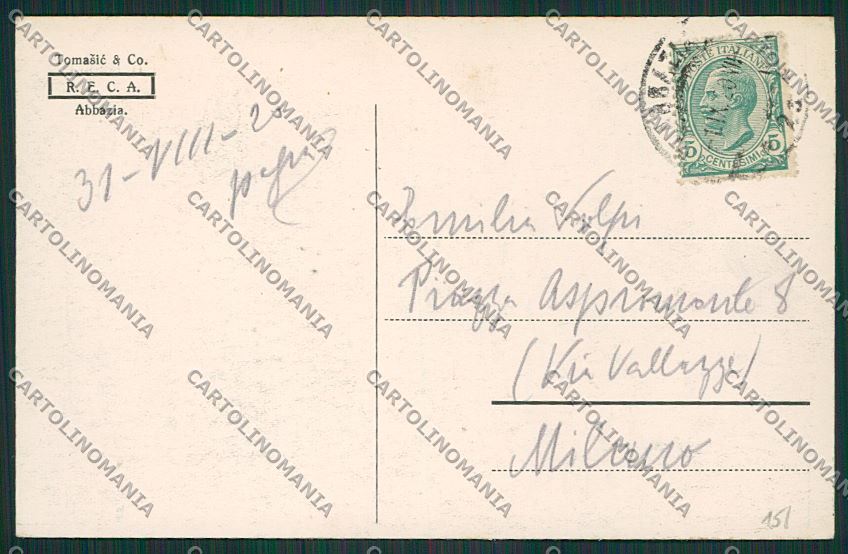 Croazia Abbazia cartolina ZC1081 – retro
