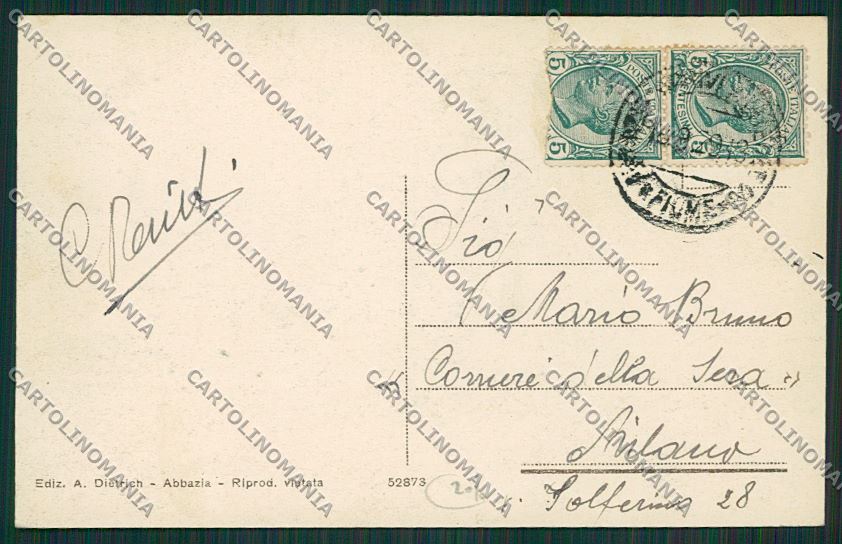 Croazia Abbazia cartolina ZC1119 – retro