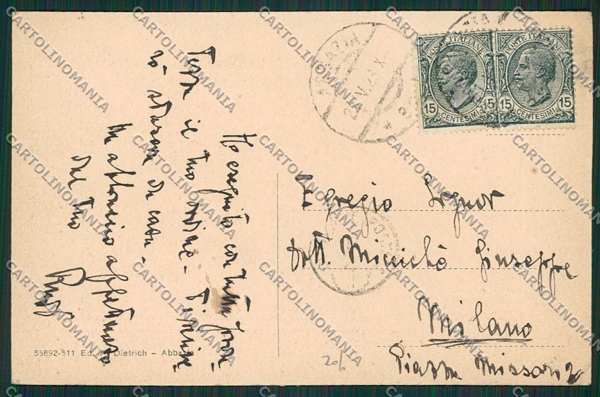 Croazia Abbazia Chiaro di Luna cartolina ZC1120 – retro