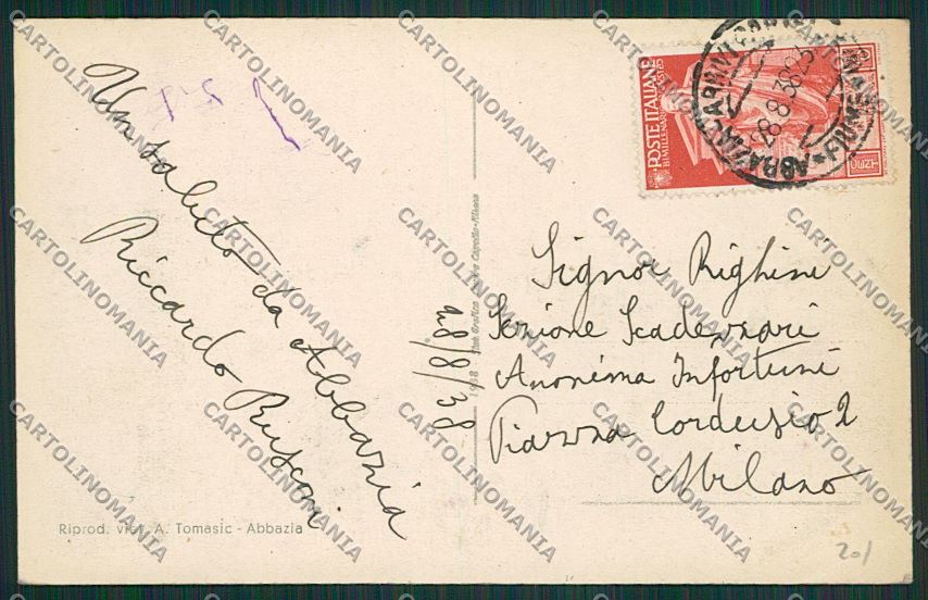 Croazia Abbazia cartolina ZC1121 – retro