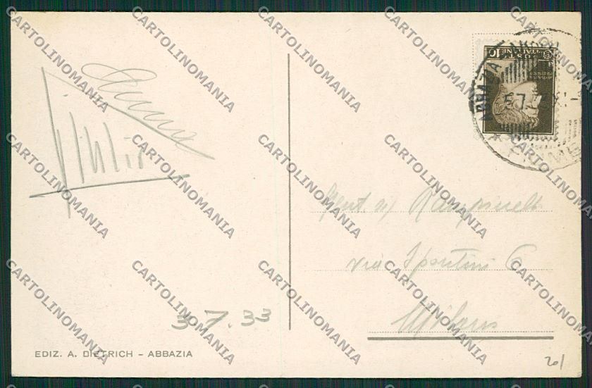 Croazia Abbazia cartolina ZC1122 – retro