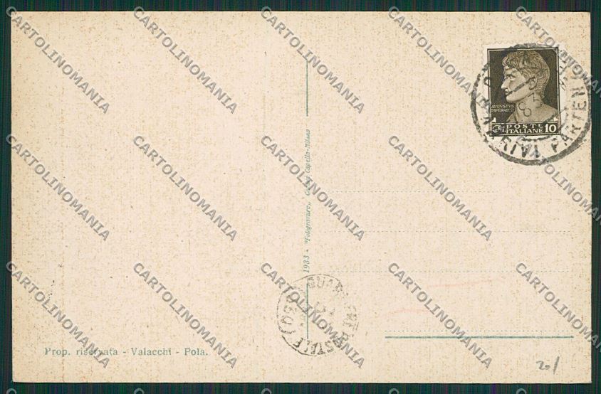 Croazia Pola cartolina ZC1152 – retro