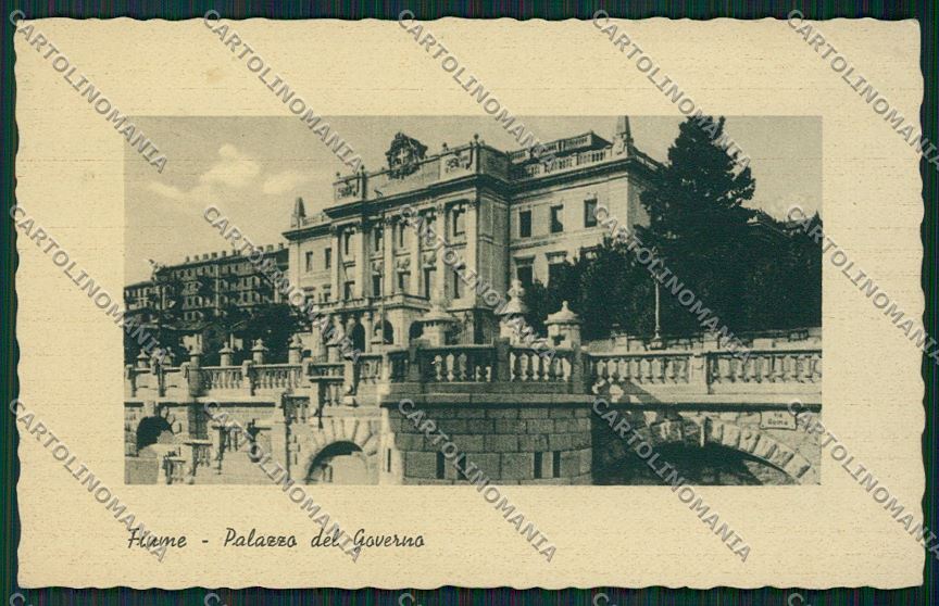 Croazia Fiume Palazzo del Governo COLLA cartolina ZC1168 – fronte