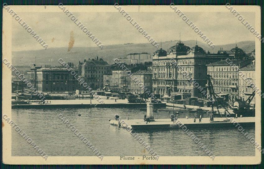 Croazia Fiume ABRASA cartolina ZC1171 – fronte