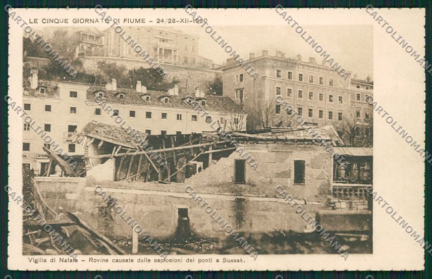 Croazia Fiume Cinque Giornate di Fiume cartolina ZC1180 – fronte