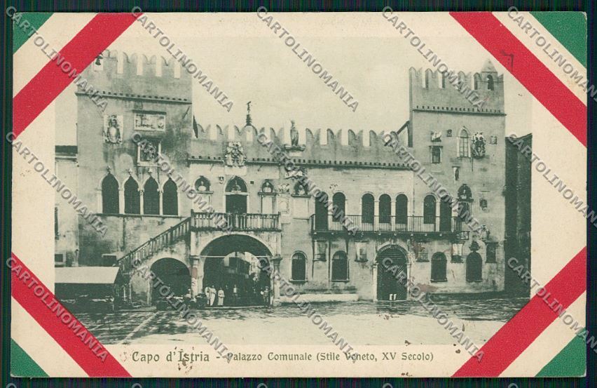 Slovenia Capodistria Palazzo Comunale cartolina ZC1215 – fronte