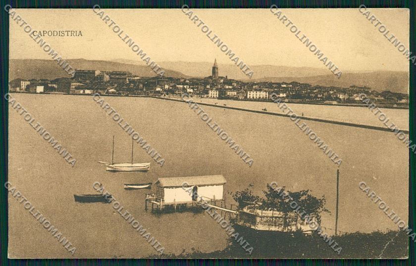Slovenia Capodistria cartolina ZC1218 – fronte