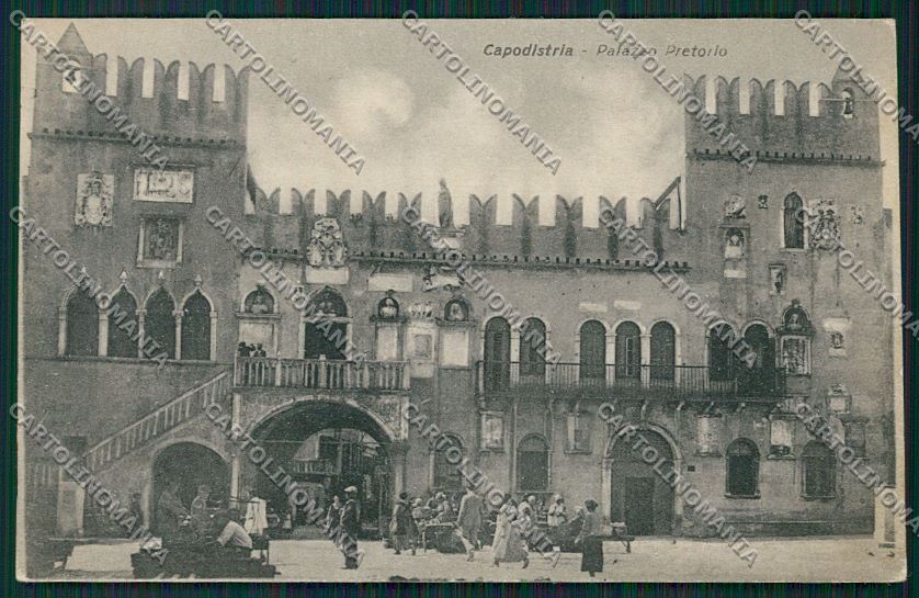 Slovenia Capodistria Palazzo Pretorio cartolina ZC1220 – fronte