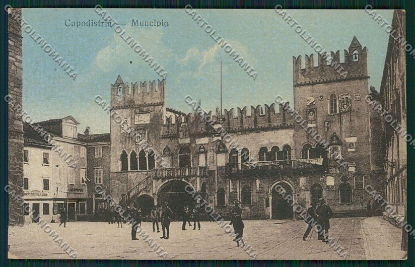 Slovenia Capodistria Municipio cartolina ZC1221 – fronte