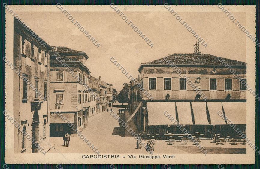 Slovenia Capodistria PIEGA cartolina ZC1223 – fronte