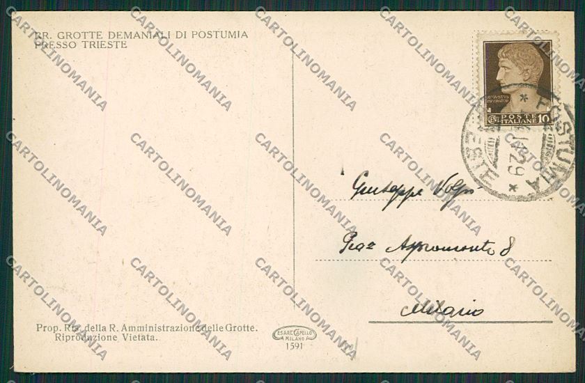 Slovenia Grotte di Postumia Sala da Ballo cartolina ZC1242 – retro