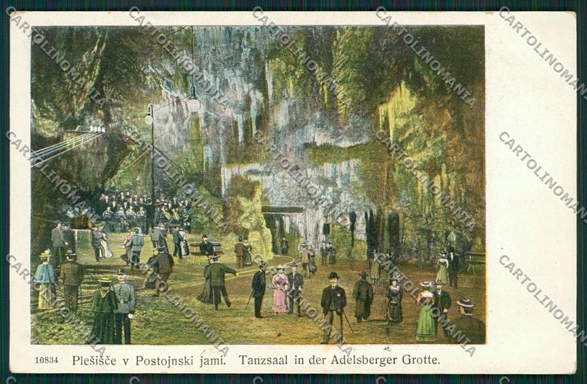 Slovenia Grotte di Postumia Sala da Ballo cartolina ZC1245 – fronte