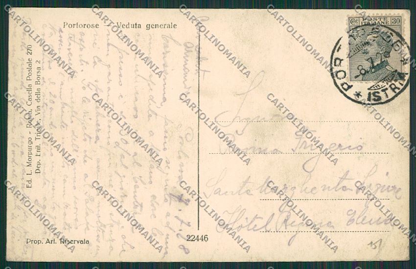 Slovenia Portorose Foto cartolina ZC1295 – retro