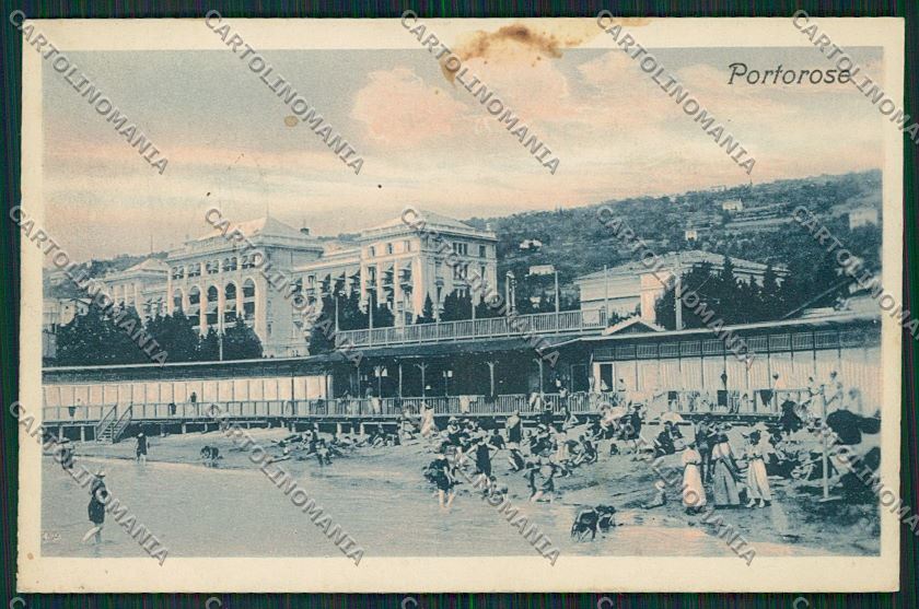 Slovenia Portorose MACCHIA cartolina ZC1301 – fronte