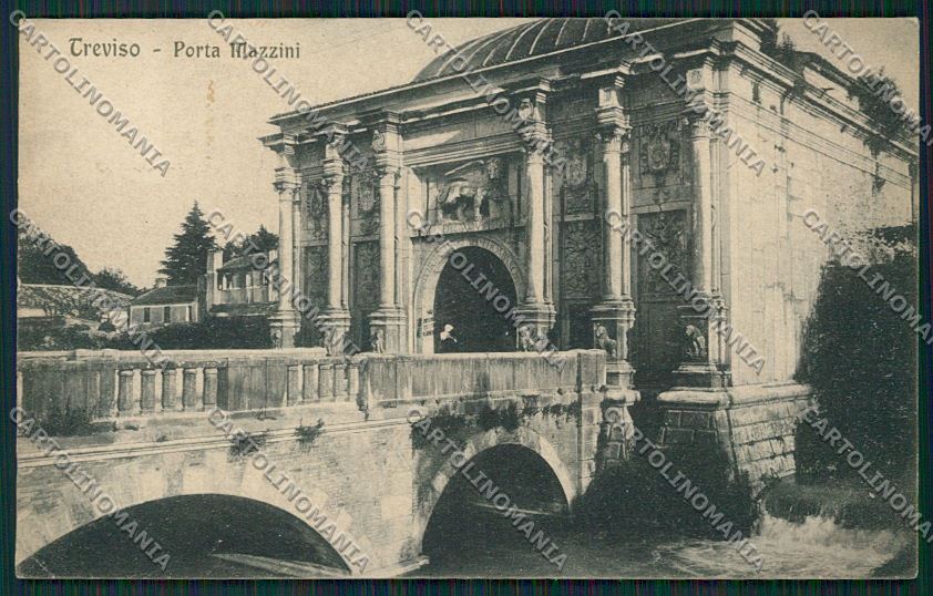 Treviso Città Porta Mazzini cartolina ZC1396 – fronte