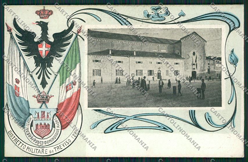 Treviso Città Distretto Militare cartolina ZC1428 – fronte