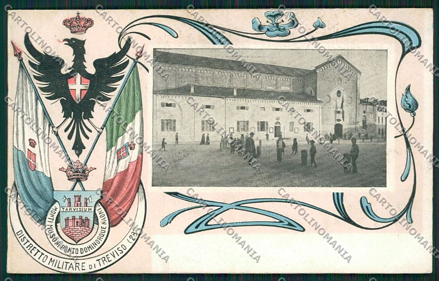 Treviso Città Distretto Militare cartolina ZC1429 – fronte