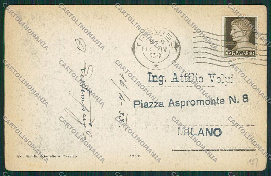 Treviso Città FORO cartolina ZC1452 – retro