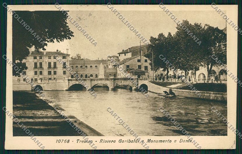 Treviso Città Monumento Dante Alighieri cartolina ZC1453 – fronte